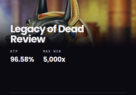 Legacy of Dead Slot Review